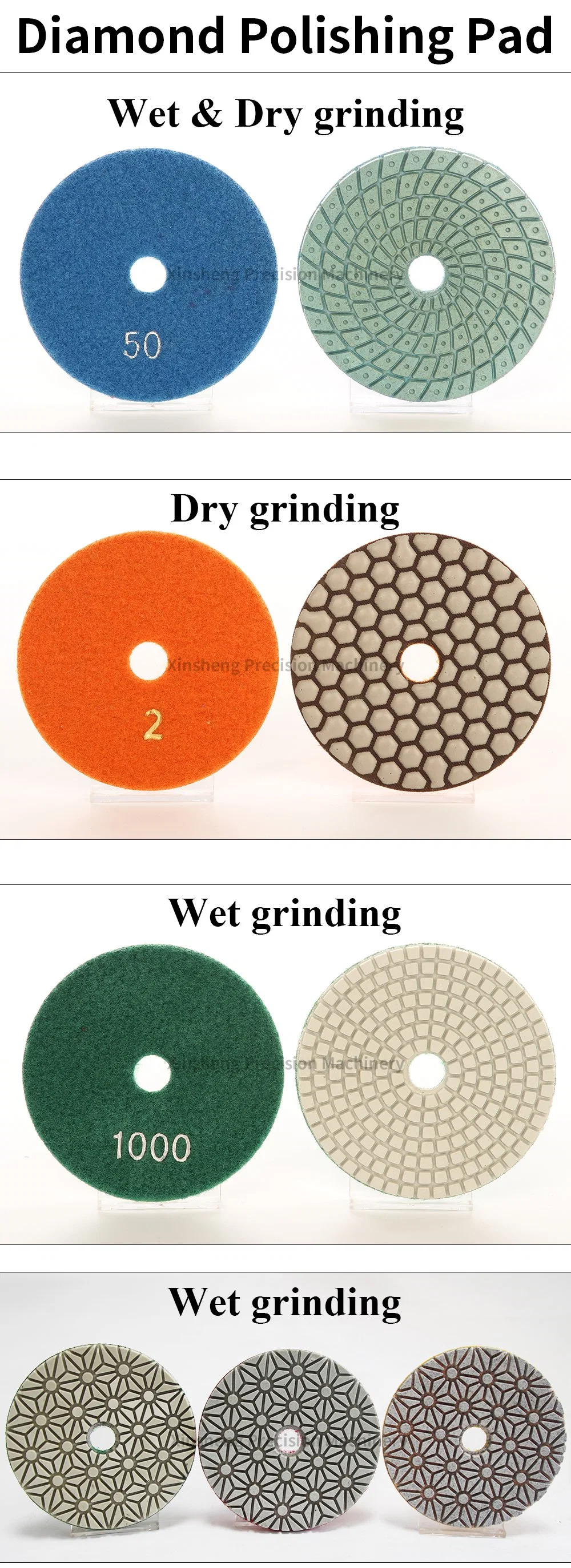 Abrasive Disc Wheel Diamond Tool for Stone Marble Granite Tile Flexible Grinding