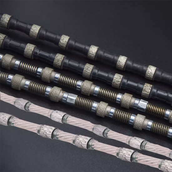 販売のための熱い焼結大理石ロープ柔軟なダイヤモンドのこぎり採石ワイヤー Bcmc